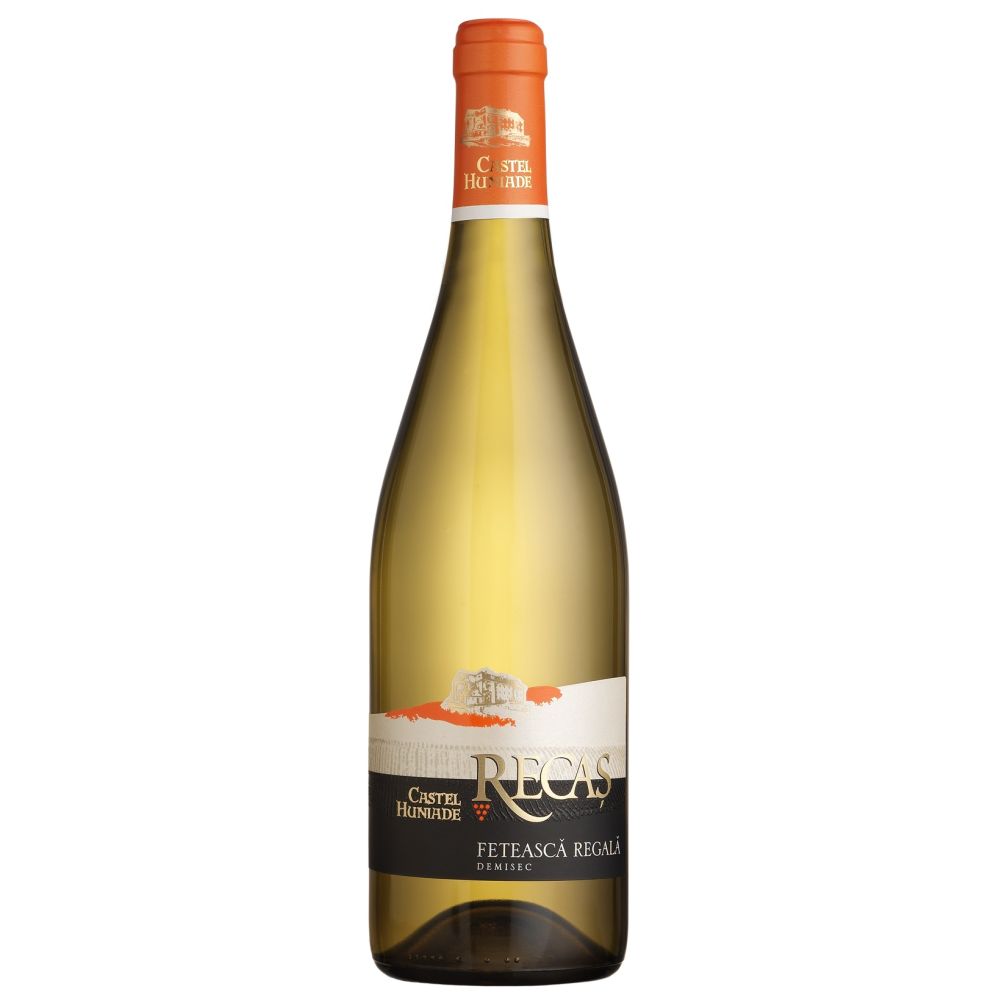 Vin Alb Recas Castel Huniade, Feteasca Regala, Demisec, 0.75l